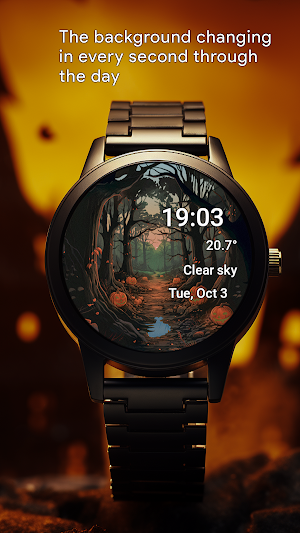Horizon Halloween Watch Face Screenshot 1