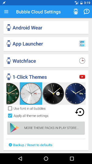 Elegant watch face pack 4 for Bubble Clouds Screenshot 2