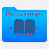 Ризқ калитлари  Нажот дуолар