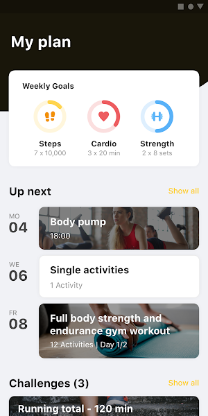 FITNESS ONE APP Screenshot 0