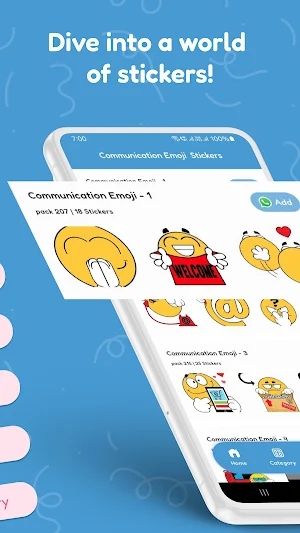Communication Emoji  Stickers Screenshot 1