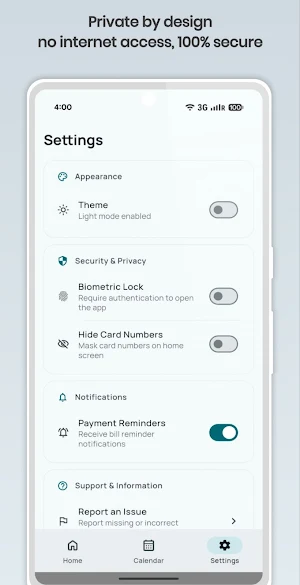 Card Cue - CC Bill Tracker Screenshot 3