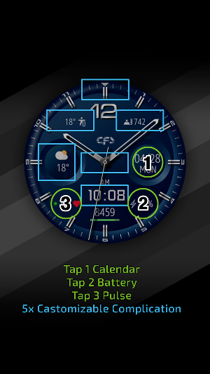 CFS121 Classic watch face Screenshot 2