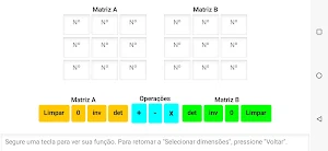 Operações entre matrizes Screenshot 2