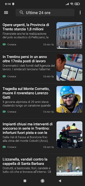 Trento notizie Screenshot 2