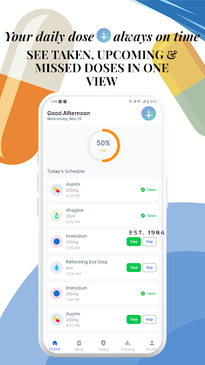 MedGenie: Pill Reminder & Log Screenshot 0