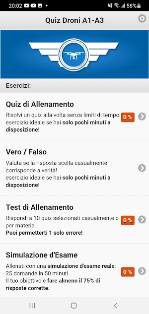 Quiz Droni A1-A3 Screenshot 0