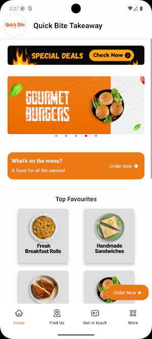 Quick Bite Takeaway Screenshot 0