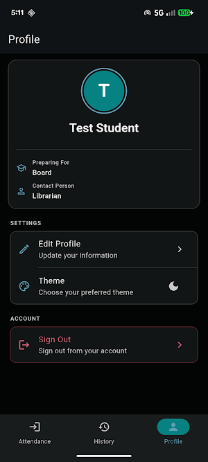 Ummeed Library - Student Screenshot 2