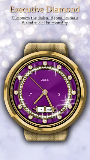 WFAM Diamond Analog Watch Face Screenshot 2
