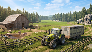 US Farming Tractor Game 3D Screenshot 1