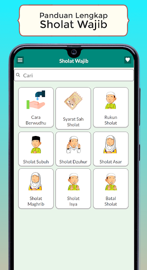 Panduan Sholat Wajib & Sunnah Screenshot 1