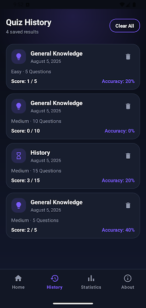 DarkMind Quiz Screenshot 0