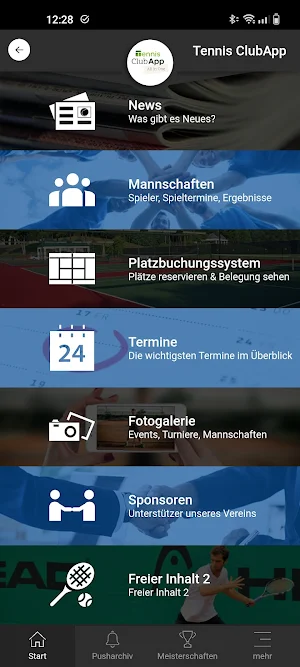 Tennis ClubApp Screenshot 0