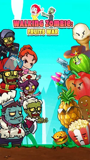 Walking Zombie: Fruits War Screenshot 0