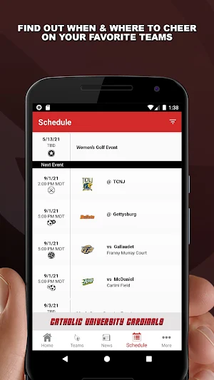Catholic University Cardinals Screenshot 1