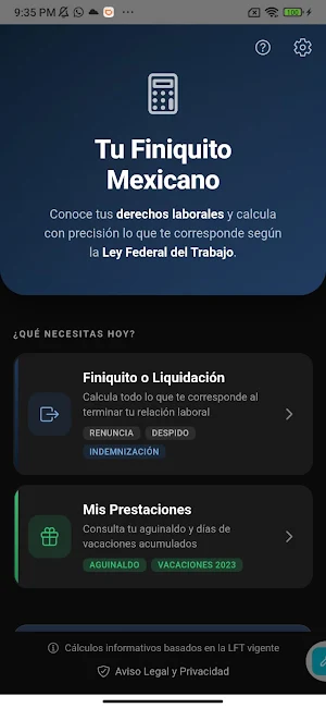 Tu Finiquito Mexicano Screenshot 0