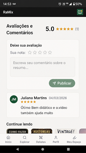 RaMix - Resumo de Livros Screenshot 0
