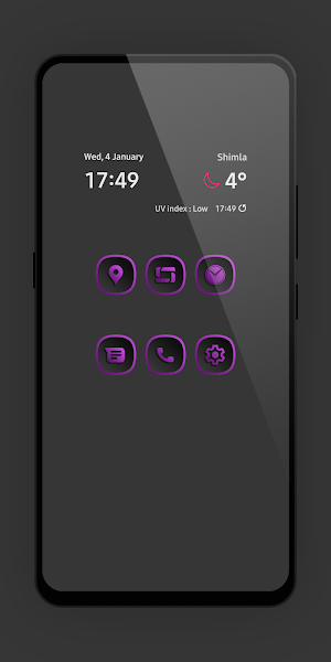 Shadow Gray Purple Icon Pack Screenshot 0