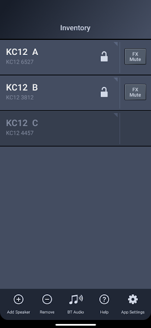 QSC Loudspeaker Control Screenshot 1