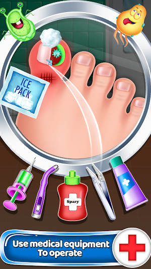 Nail & Foot Surgeon Hospital - Nail Surgery Game Screenshot 1