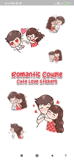 Romantic Couple Love Stickers Screenshot 3