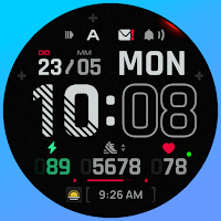 SH096 Watch Face, WearOS watch