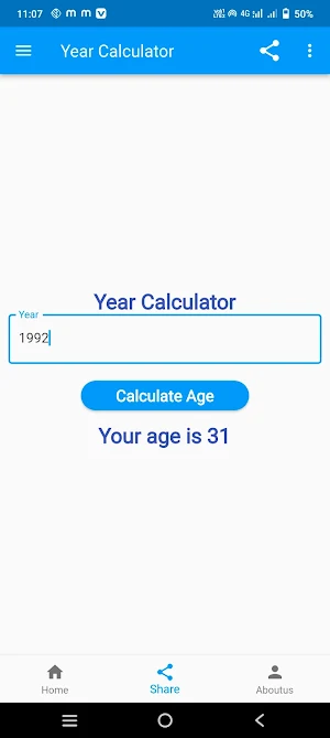 Year Calculator Screenshot 2