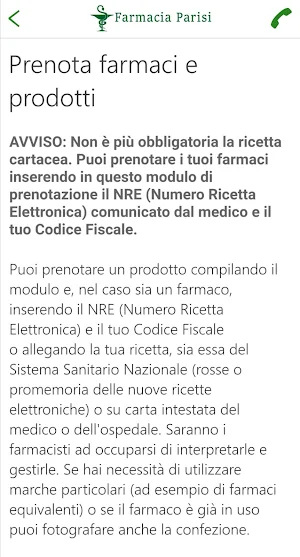 Farmacia Parisi Screenshot 2