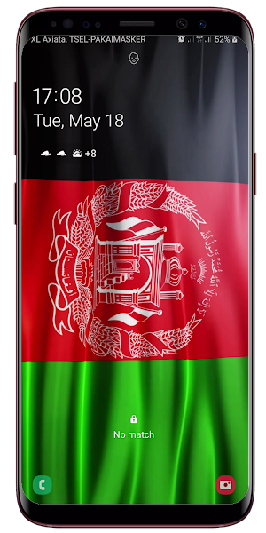 Afghanistan Flag Waving Live Wallpaper Screenshot 3