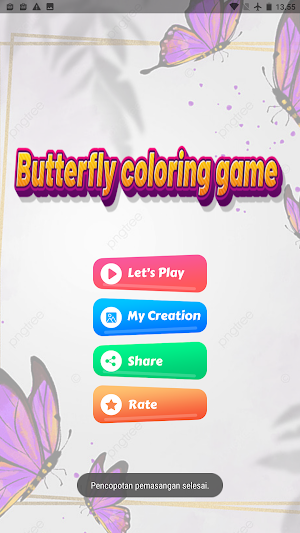 Butterfly Coloring Game Screenshot 0