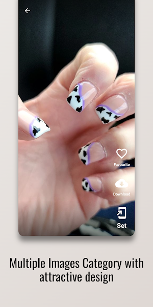 Cow Print Craze Nail Design Screenshot 1