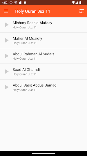 Holy Quran Juz 11 MP3 Screenshot 3