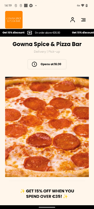 Gowna Spice & Pizza Bar Screenshot 0
