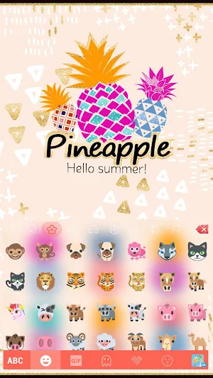 Pineapple Keyboard Theme Screenshot 2
