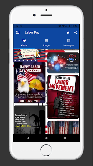 Labor Day Cards Screenshot 0