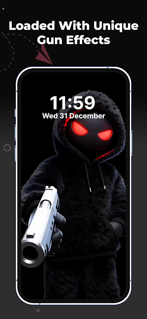 Silly Smile Gun Live Wallpaper Screenshot 3