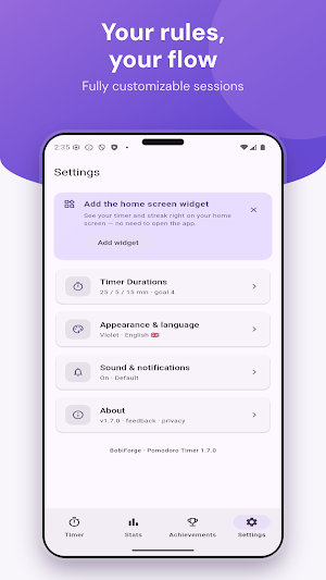 Pomodoro Timer Screenshot 3