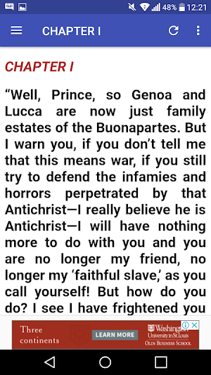 War and peace book 1 Screenshot 1
