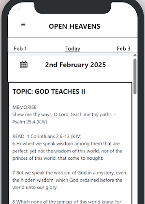 RCCG Open Heavens Devotional Screenshot 2