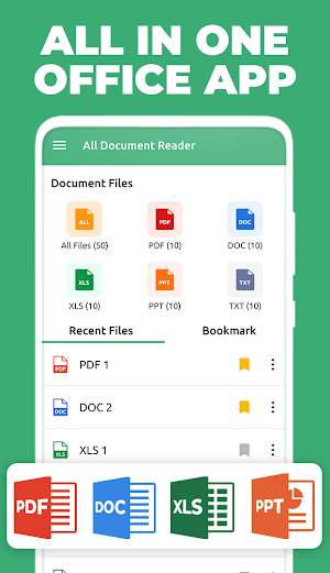 Document reader: PDF, DOC, XLS Screenshot 0