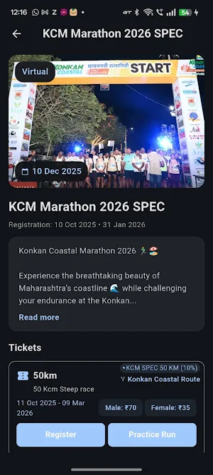 KCM Virtual Run Screenshot 3