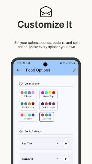 SpinChoice: Decision spinner Screenshot 1