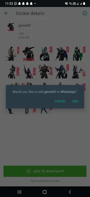 games stickers Screenshot 3