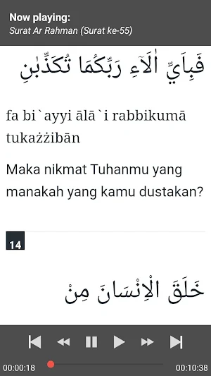 Al-Qur'an Juz 27 MP3 Offline + Terjemahan Screenshot 3