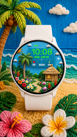 Summer Cottage Watch Face Screenshot 1