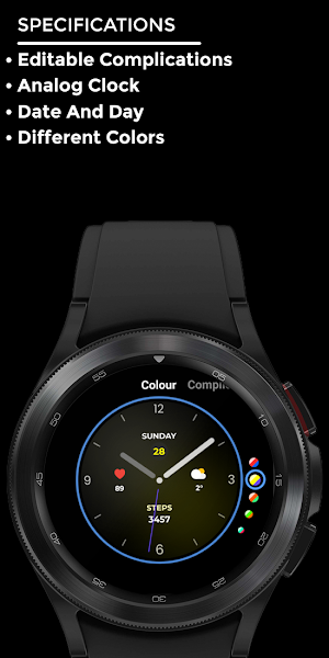 Nighty Analog 14 - watch face Screenshot 3
