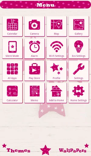Pink Stars wallpaper Screenshot 1