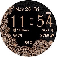 Golden Oriental Watch Face