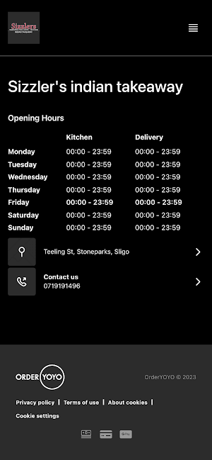 Sizzler's Indian Takeaway Screenshot 3